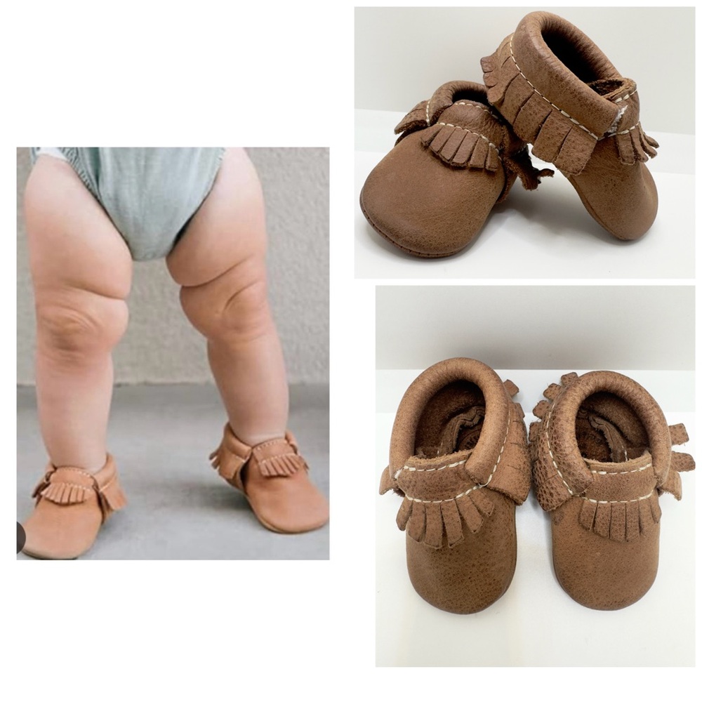 Freshly Picked Brown Moccasins Baby
Fringed Soft Soles Unisex